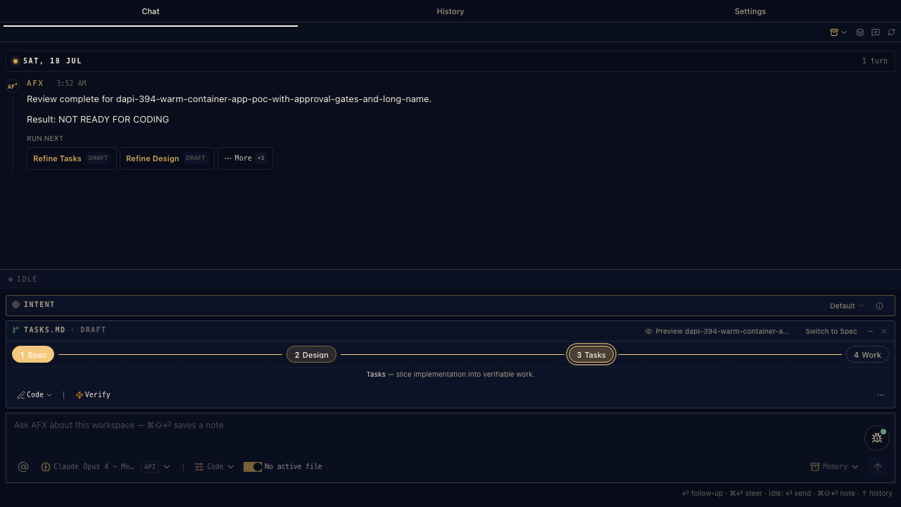 Ranked next-action suggestions rendered as clickable chips