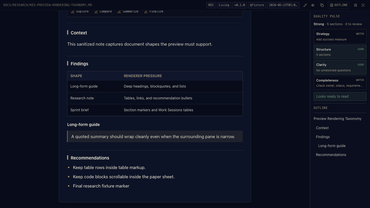 A research document rendered in the AFX Previewer